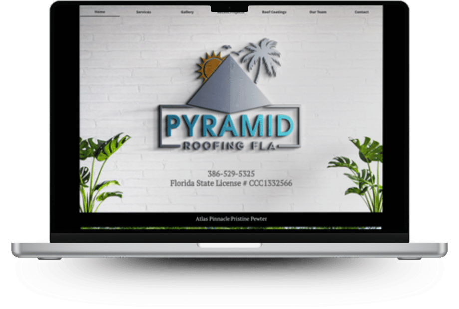 Pyramid Roofing Before web design